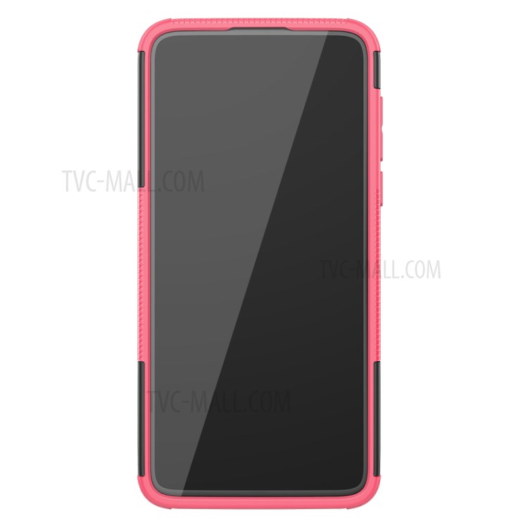 Anti-slip PC + TPU Cover with Kickstand for Motorola Moto G Stylus - Rose-4