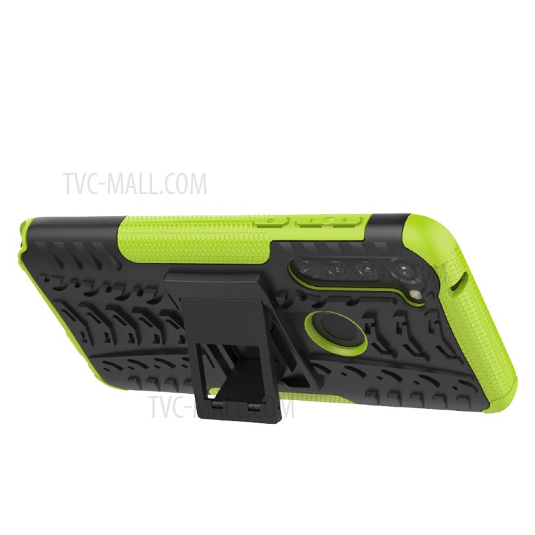 Anti-slip PC + TPU Cover with Kickstand for Motorola Moto G Stylus / G Pro - Green-5