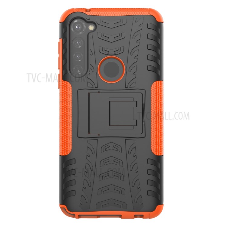Anti-slip PC + TPU Cover with Kickstand for Motorola Moto G Stylus / G Pro - Orange-3