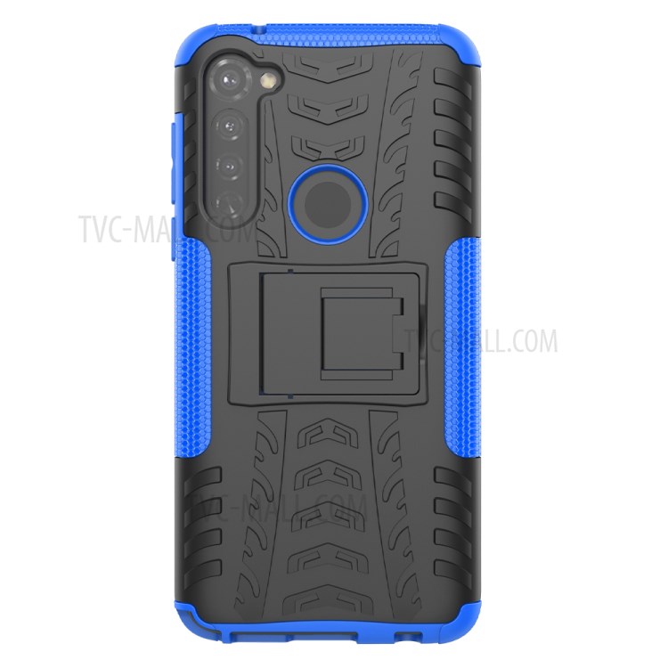 Anti-slip PC + TPU Cover with Kickstand for Motorola Moto G Stylus / G Pro - Blue-2
