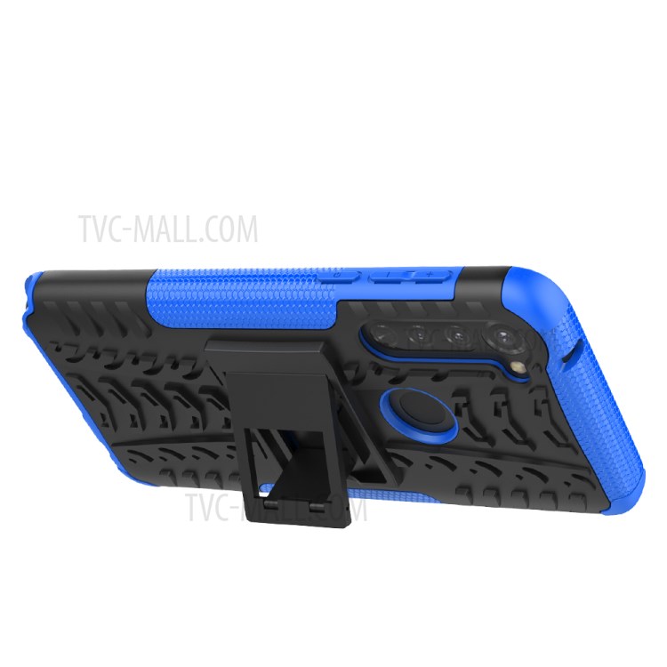 Anti-slip PC + TPU Cover with Kickstand for Motorola Moto G Stylus / G Pro - Blue-4