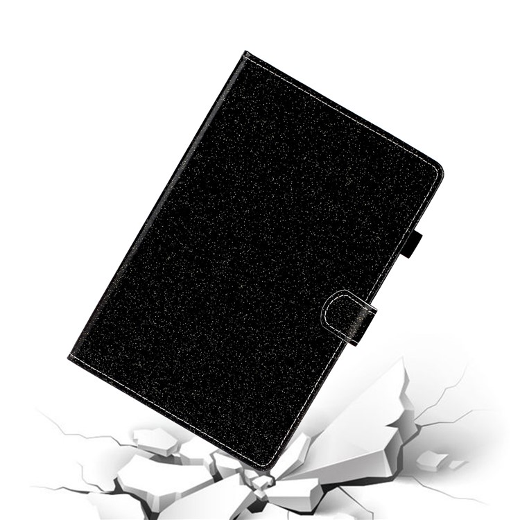 Flash Powder Leather Stand Case for Lenovo Tab M10 TB-X605F/X505 - Black-5