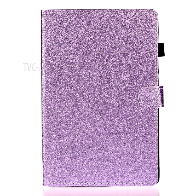 Flash Powder Leather Stand Case for Lenovo Tab M10 TB-X605F/X505 - Purple-2
