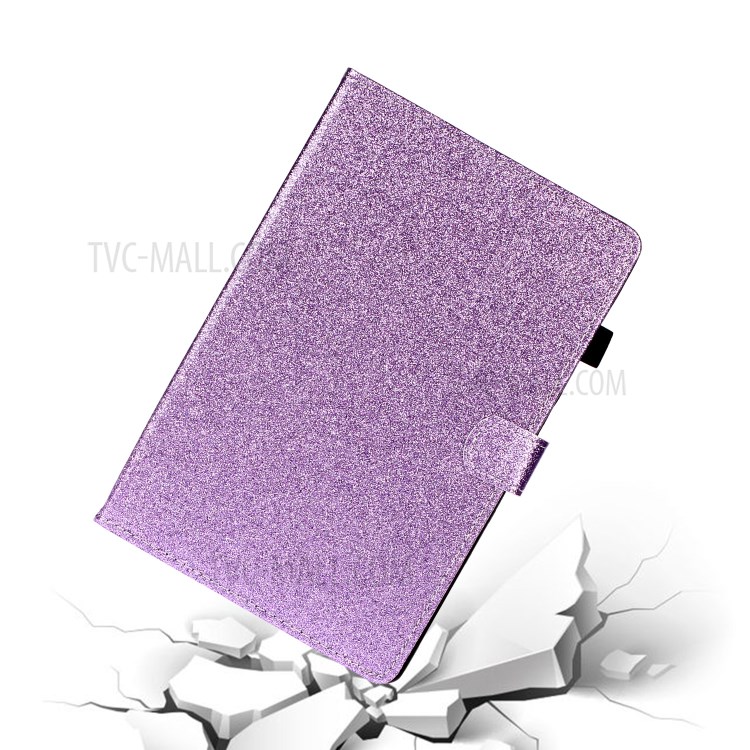 Flash Powder Leather Stand Case for Lenovo Tab M10 TB-X605F/X505 - Purple-3