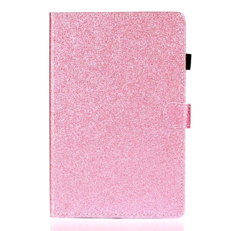 Flash Powder Smart PU Leather Tablet Stand Cover for Lenovo Tab M10 Plus TB-X606F - Pink-2