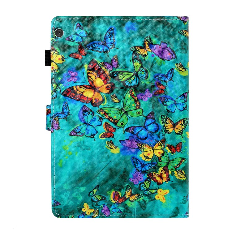 Pattern Printing Card Slots Stand Leather Case for Lenovo Tab M10 TB-X605F/M10 Plus TB-X606F - Butterflies-3