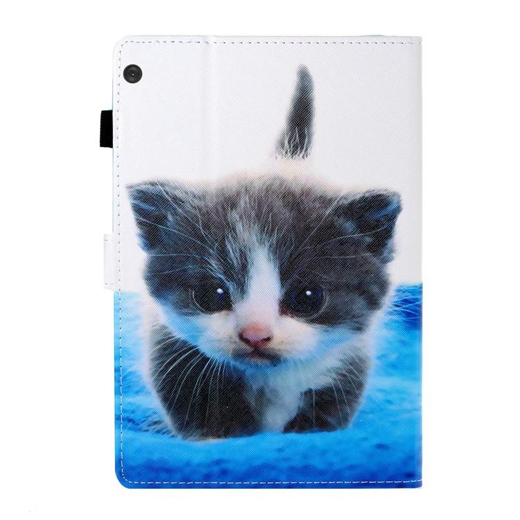 Pattern Printing Card Slots Stand Leather Case for Lenovo Tab M10 TB-X605F/M10 Plus TB-X606F - Cat-2