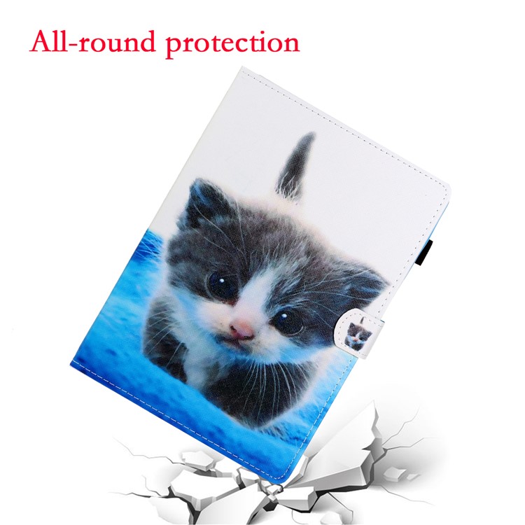 Pattern Printing Card Slots Stand Leather Case for Lenovo Tab M10 TB-X605F/M10 Plus TB-X606F - Cat-3