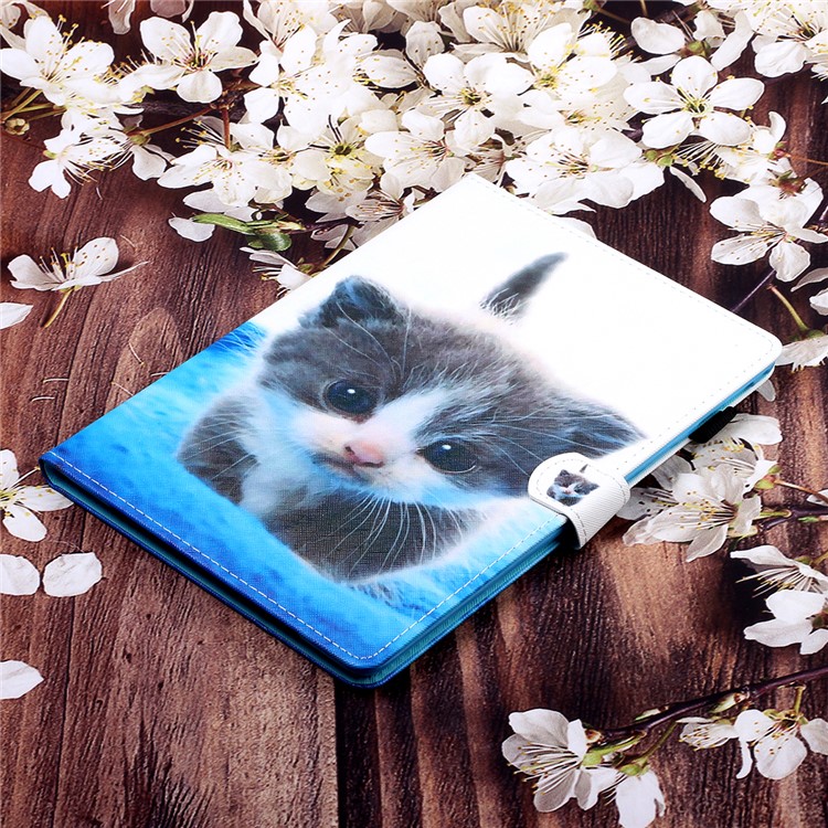 Pattern Printing Card Slots Stand Leather Case for Lenovo Tab M10 TB-X605F/M10 Plus TB-X606F - Cat-7