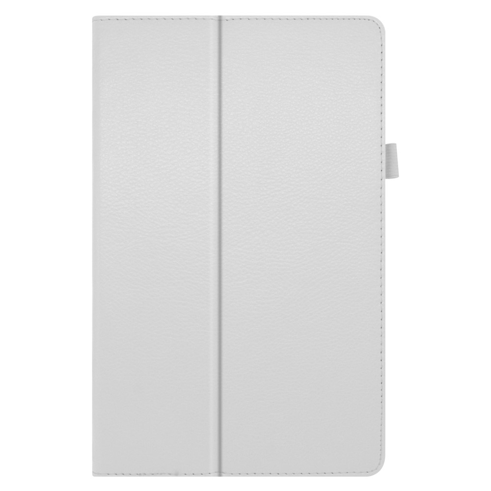 Litchi Texture Leather Stand Protection Cover for Lenovo Tab M10 Plus TB-X606F - White-7