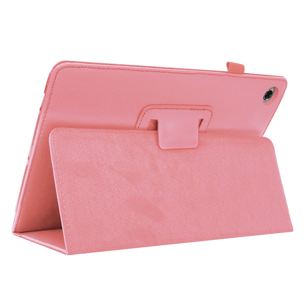 Litchi Texture Leather Stand Protection Cover for Lenovo Tab M10 Plus TB-X606F - Pink-4