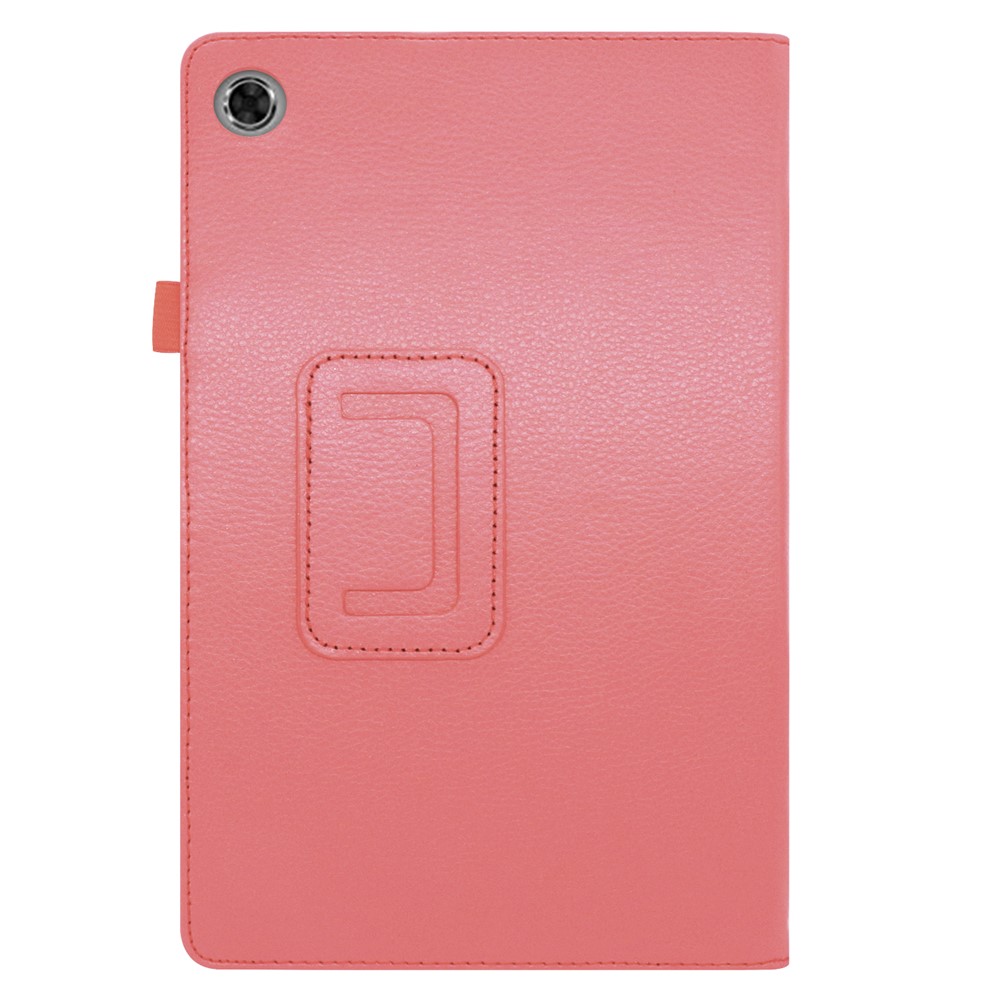 Litchi Texture Leather Stand Protection Cover for Lenovo Tab M10 Plus TB-X606F - Pink-6