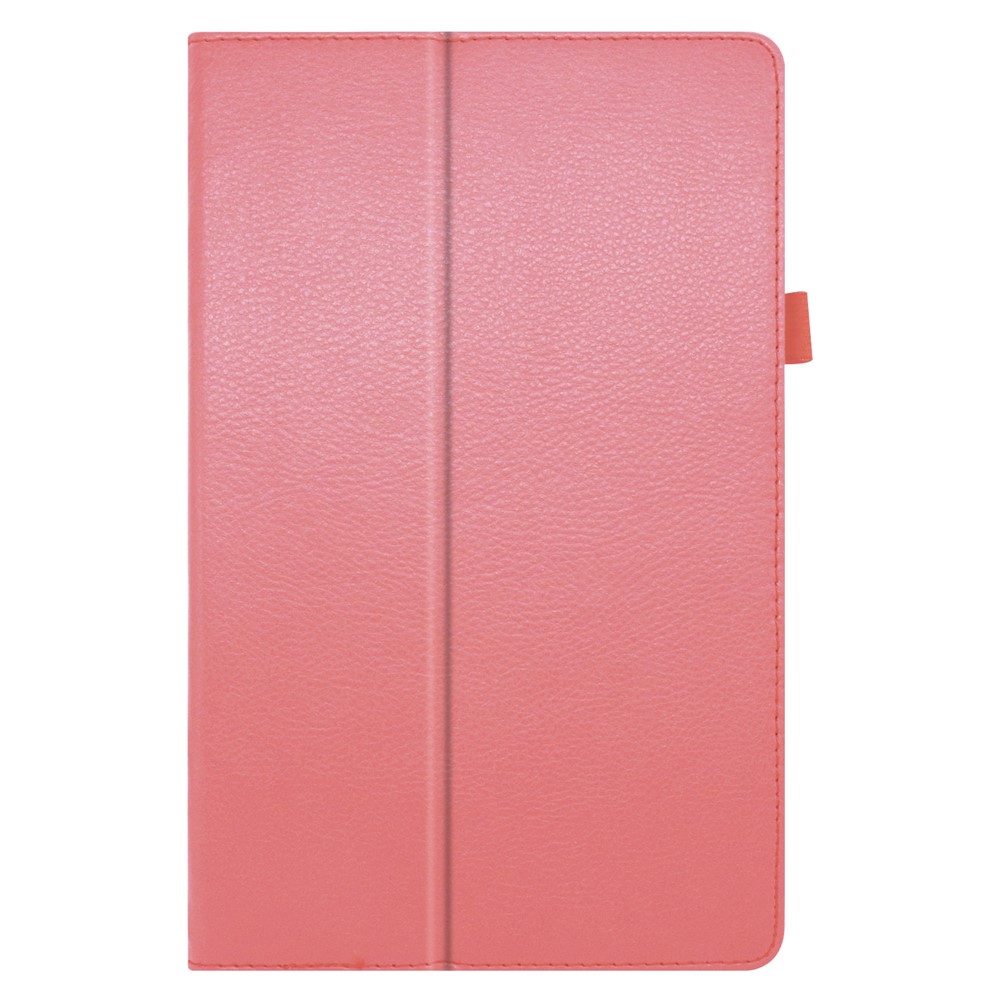 Litchi Texture Leather Stand Protection Cover for Lenovo Tab M10 Plus TB-X606F - Pink-7