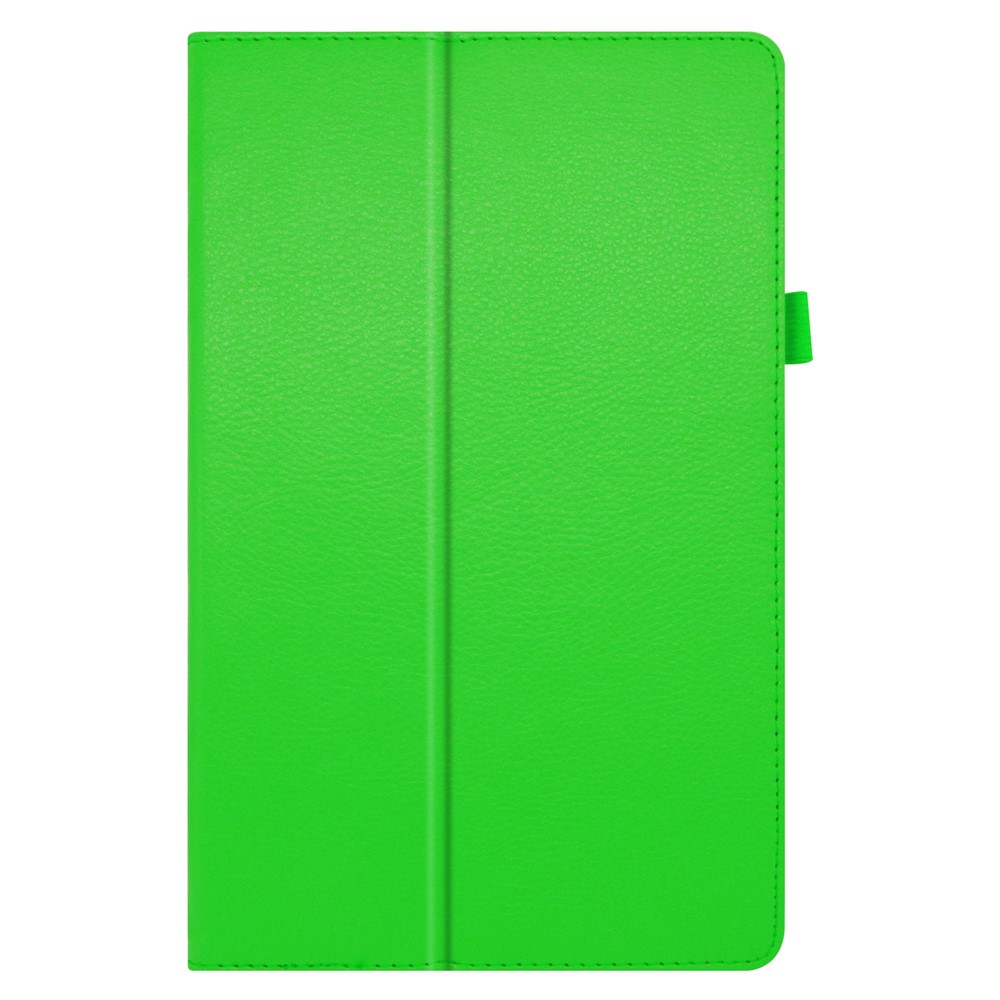 Litchi Texture Leather Stand Protection Cover for Lenovo Tab M10 Plus TB-X606F - Green-7