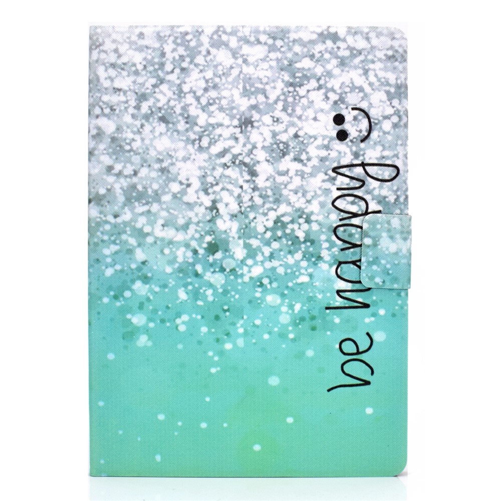 Pattern Printing Leather Stand Tablet Cover for Lenovo Tab M10 TB-X605F - Be Happy-4