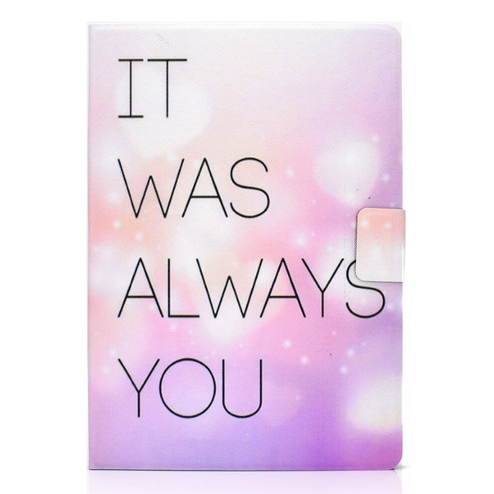Pattern Printing Leather Stand Tablet Cover for Lenovo Tab M10 TB-X605F - It was always you-4