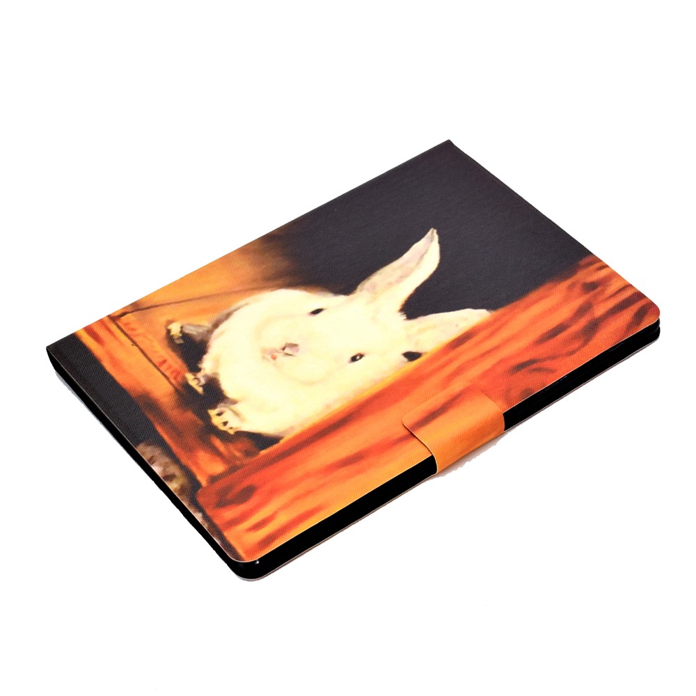 Pattern Printing Leather Stand Tablet Cover for Lenovo Tab M10 TB-X605F - Rabbit-7