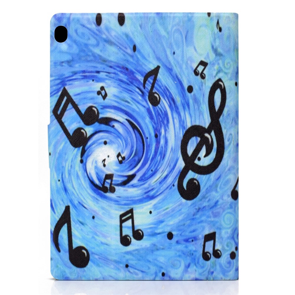 Pattern Printing Leather Stand Tablet Cover for Lenovo Tab M10 TB-X605F - Music Symbol-8