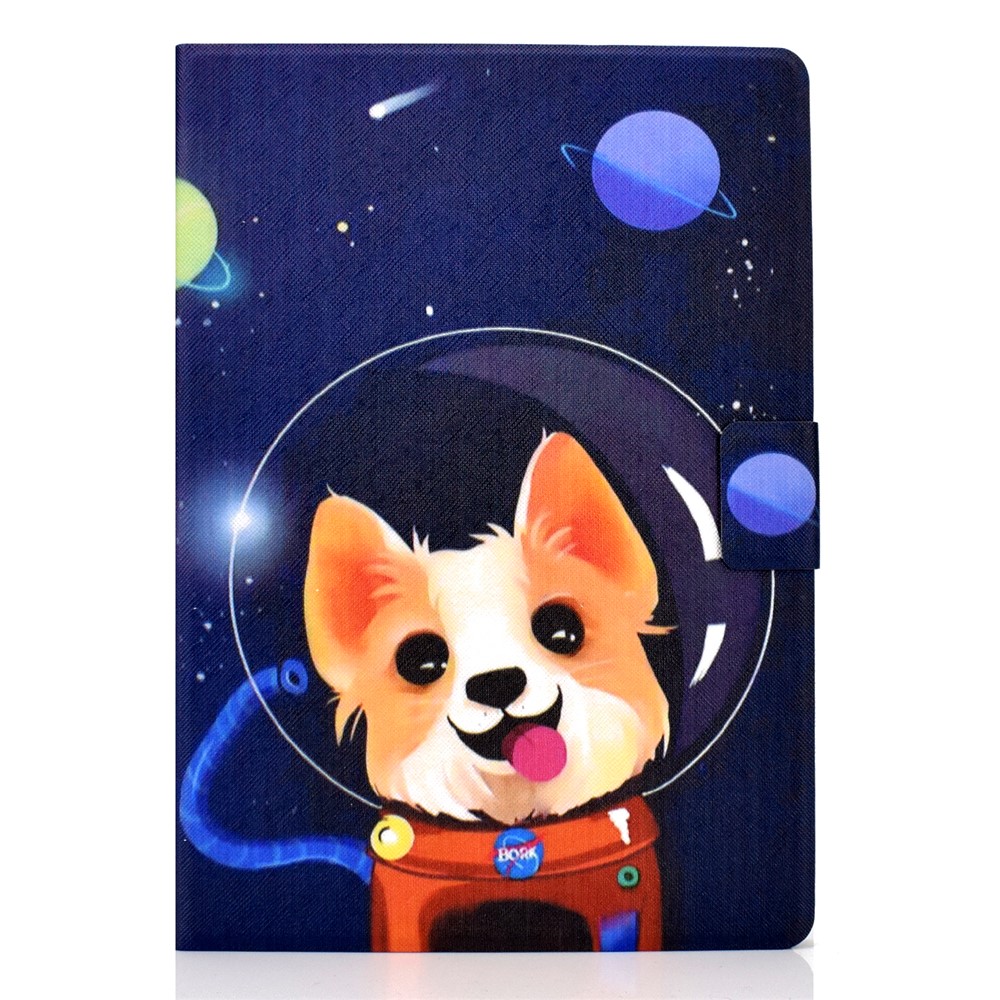 Pattern Printing Leather Stand Tablet Cover for Lenovo Tab M10 TB-X605F - Aerospace Dog-2