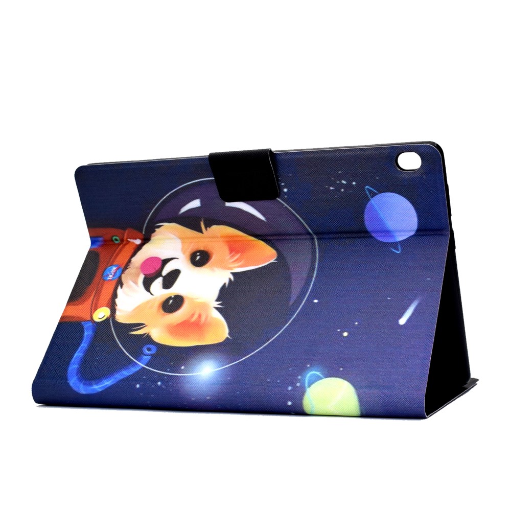 Pattern Printing Leather Stand Tablet Cover for Lenovo Tab M10 TB-X605F - Aerospace Dog-4