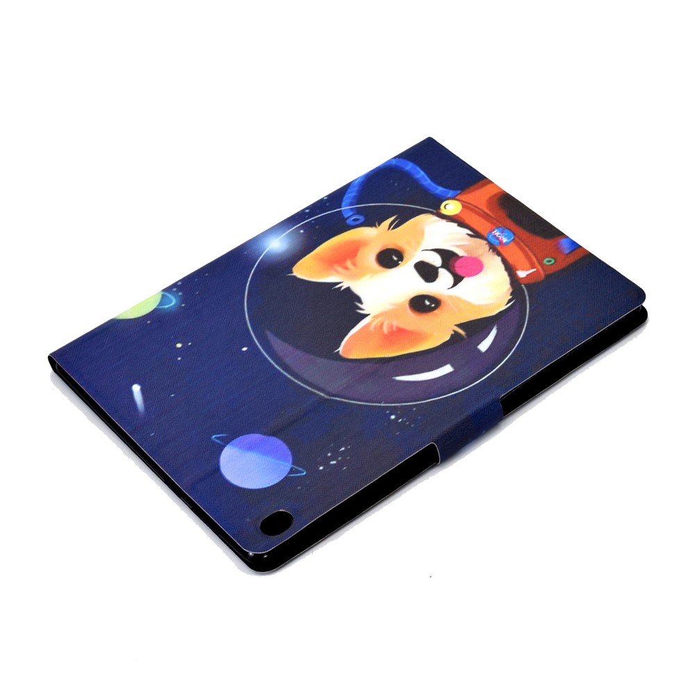Pattern Printing Leather Stand Tablet Cover for Lenovo Tab M10 TB-X605F - Aerospace Dog-6
