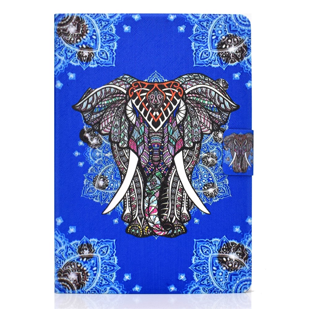 Pattern Printing Leather Stand Tablet Cover for Lenovo Tab M10 TB-X605F - Elephant-2