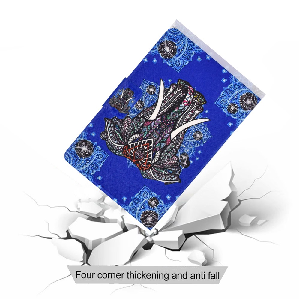 Pattern Printing Leather Stand Tablet Cover for Lenovo Tab M10 TB-X605F - Elephant-8