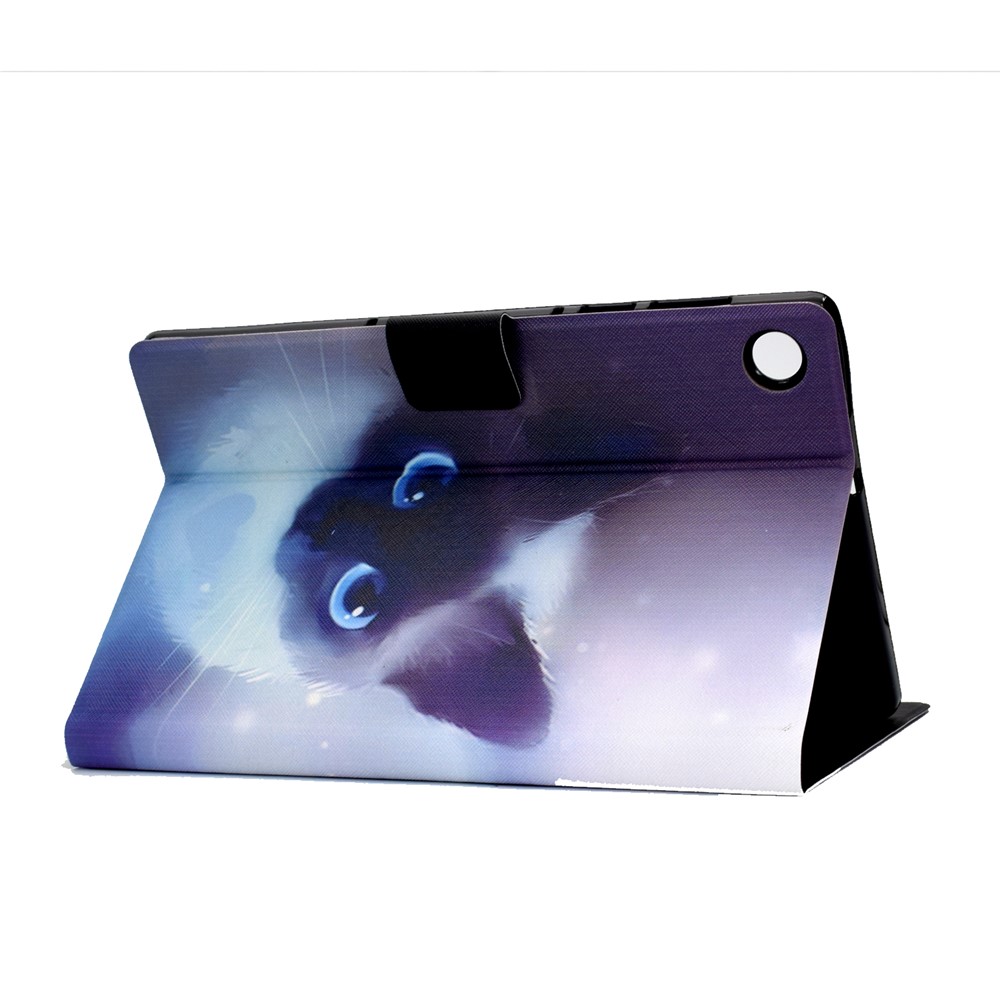 Pattern Printing Leather Stand Tablet Shell for Lenovo Tab M10 Plus TB-X606F - Cat-4
