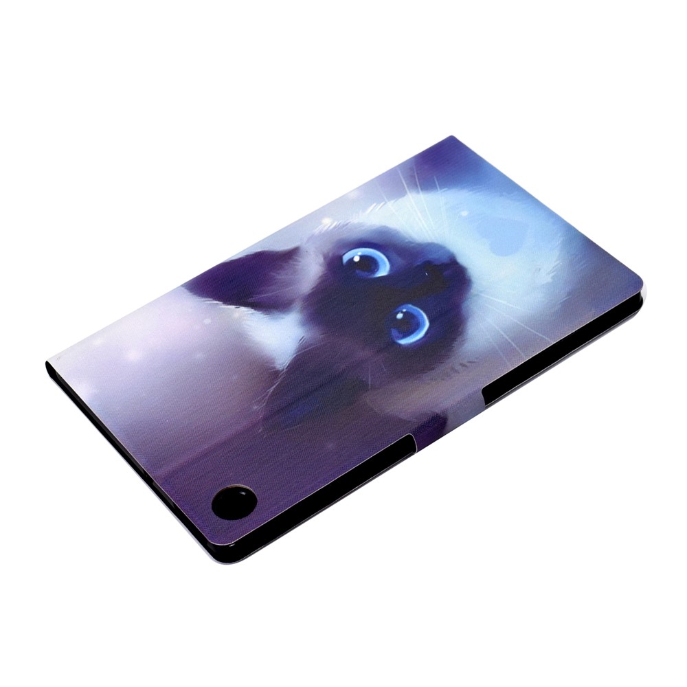 Pattern Printing Leather Stand Tablet Shell for Lenovo Tab M10 Plus TB-X606F - Cat-6