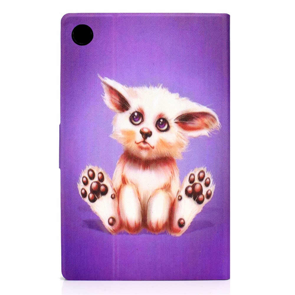 Pattern Printing Leather Stand Tablet Shell for Lenovo Tab M10 Plus TB-X606F - Abyssinian Cat-3