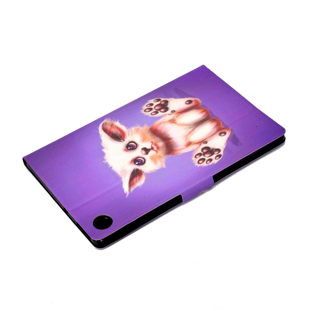 Pattern Printing Leather Stand Tablet Shell for Lenovo Tab M10 Plus TB-X606F - Abyssinian Cat-6