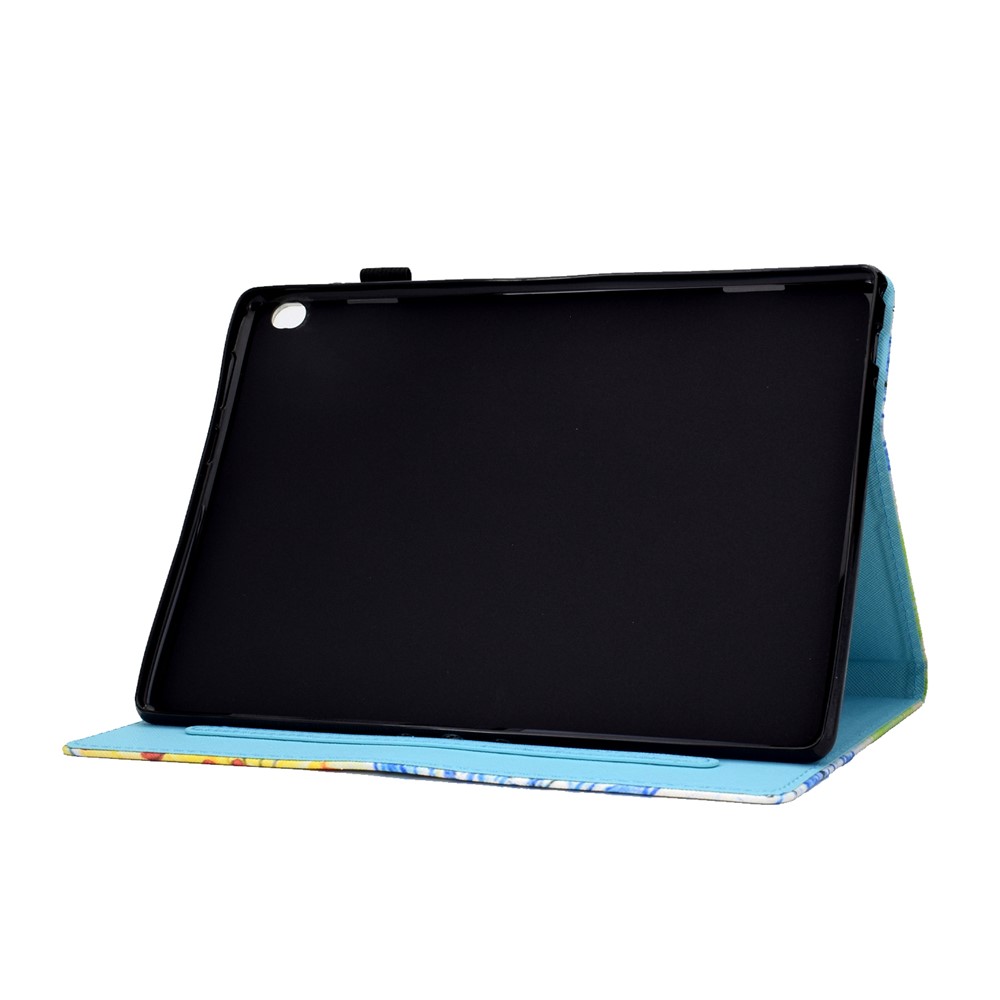 Impresión de Patrones Case de Tableta de Tableta de Tarjeta de Cuero Para Lenovo Tab M10 TB-X605F - Mariposas Doradas-7