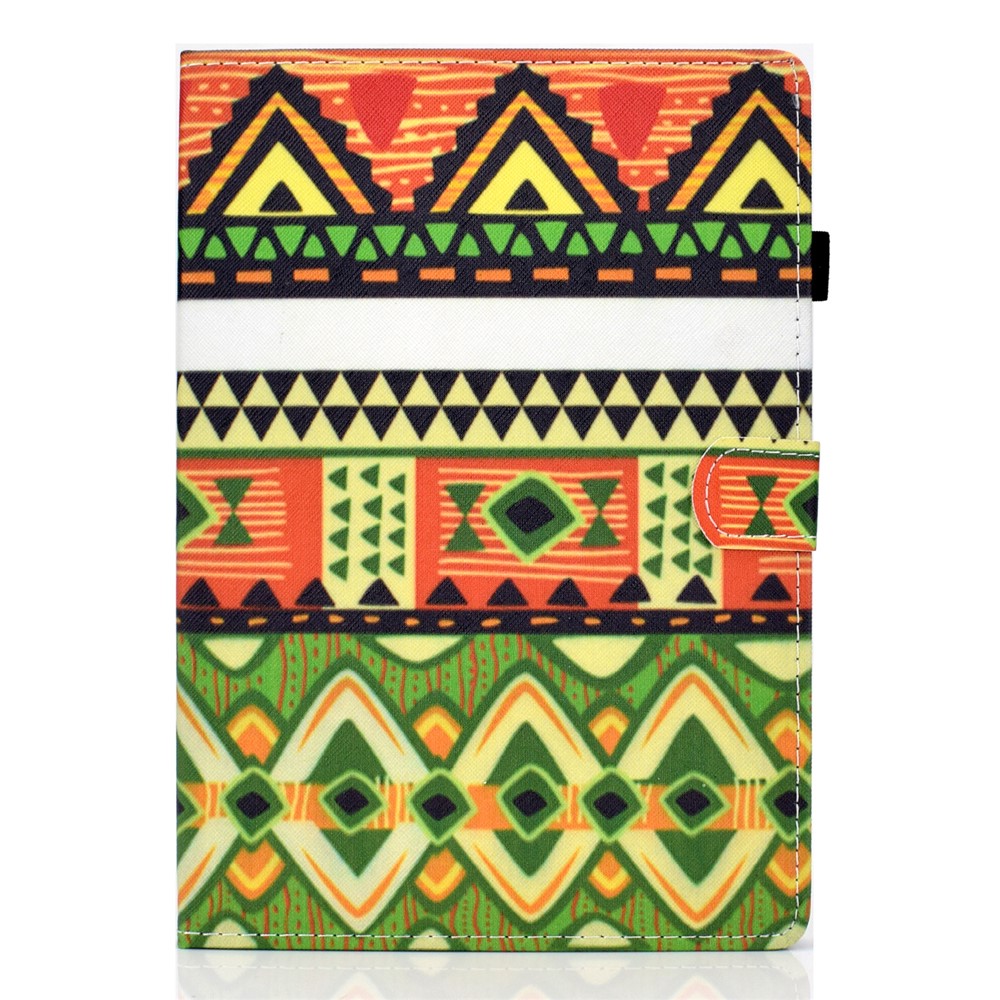 Pattern Printing Leather Card Holder Tablet Case for Lenovo Tab M10 TB-X605F - Geometric Patterns-2