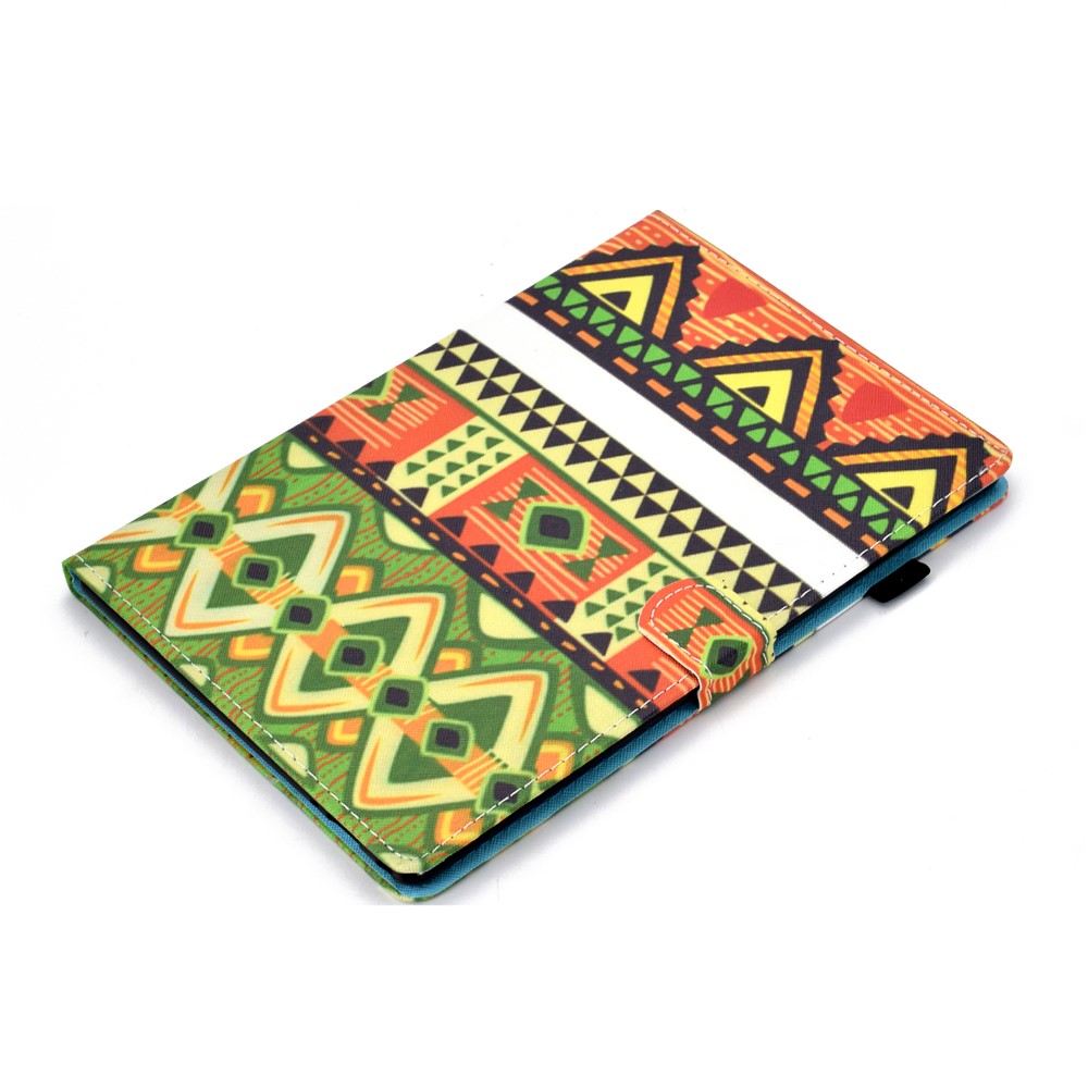 Pattern Printing Leather Card Holder Tablet Case for Lenovo Tab M10 TB-X605F - Geometric Patterns-5