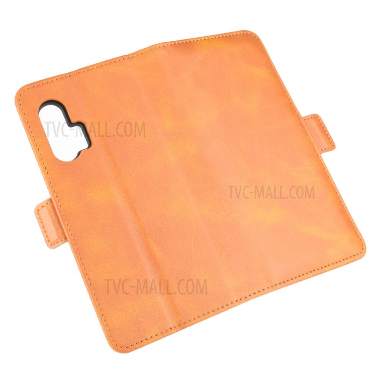 Magnet Adsorption Leather Shell for Motorola Edge Plus - Brown-6