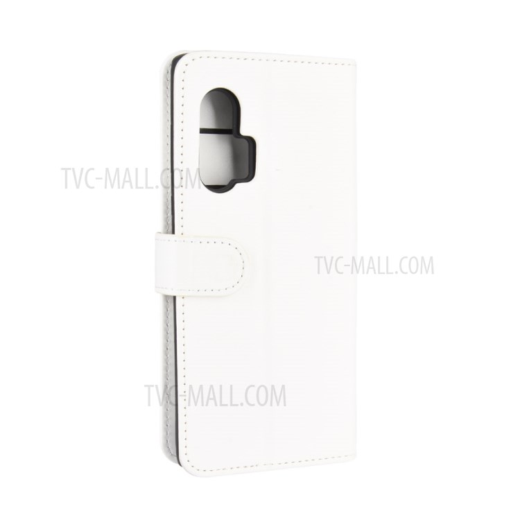 Crazy Horse Skin with Wallet Leather Stand Case for Motorola Edge Plus - White-8