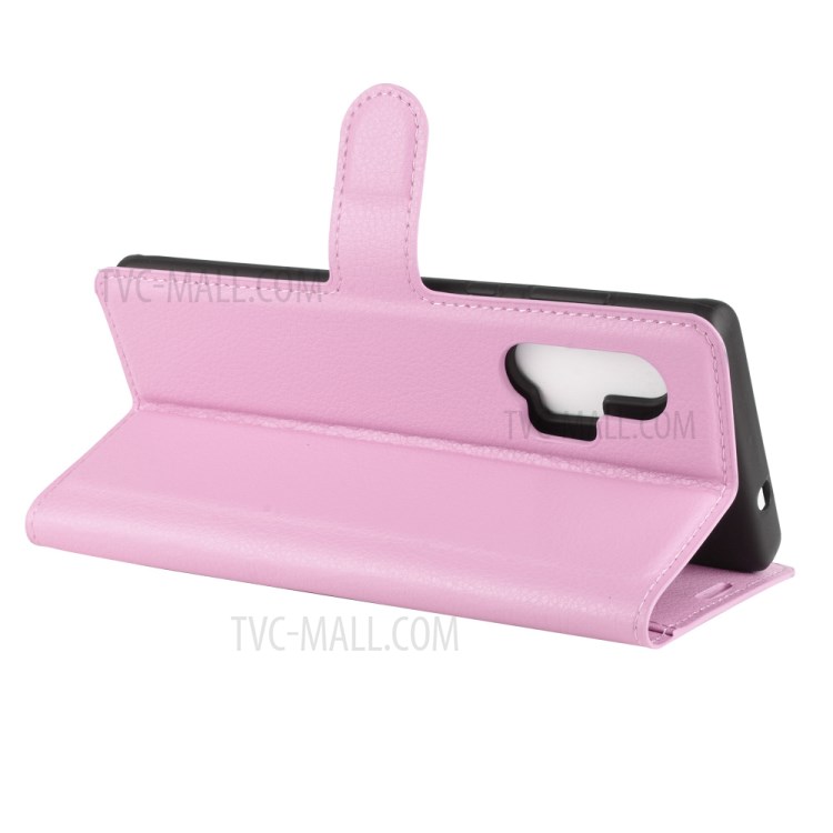 Litchi Texture Stylish Wallet Leather Case for Motorola Edge Plus - Pink-5