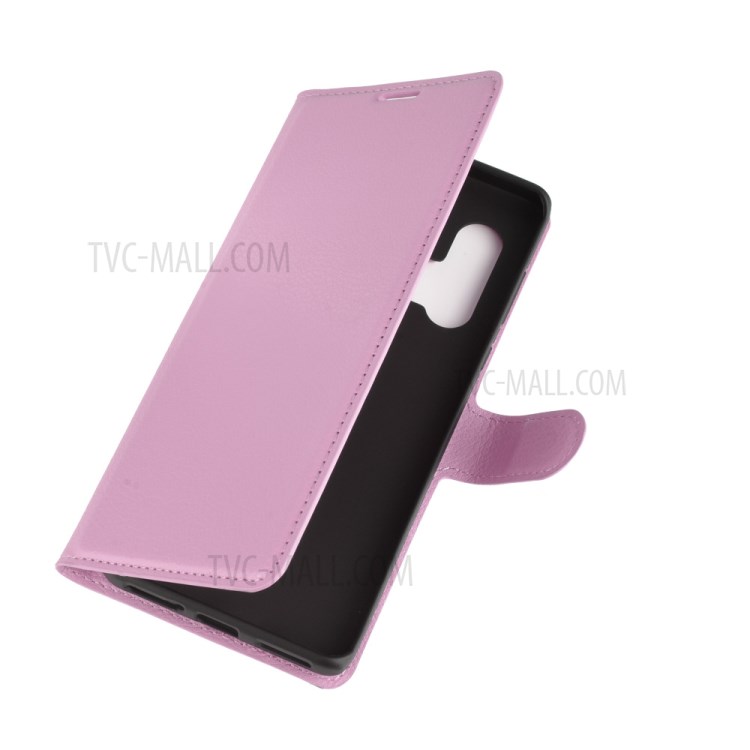 Litchi Texture Stylish Wallet Leather Case for Motorola Edge Plus - Pink-6