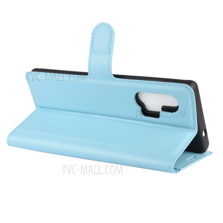Litchi Texture Stylish Wallet Leather Case for Motorola Edge Plus - Blue-6