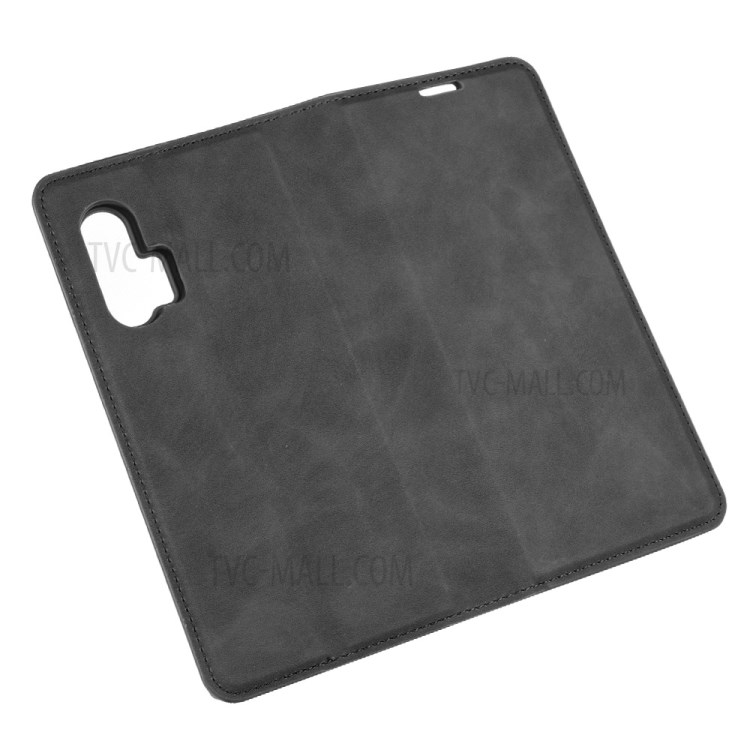 Silky Touch Leather Wallet Cool Cover for Motorola Edge Plus - Black-6