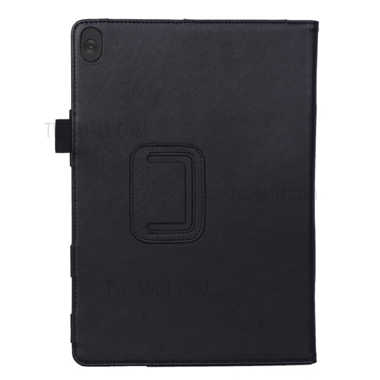 PU Leather Tablet Shell with Elastic Hand Strap for Lenovo Tab M10 TB-X605F - Black-3
