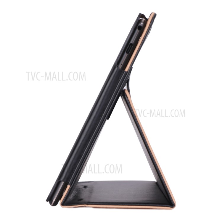 PU Leather Tablet Shell with Elastic Hand Strap for Lenovo Tab M10 TB-X605F - Black-8