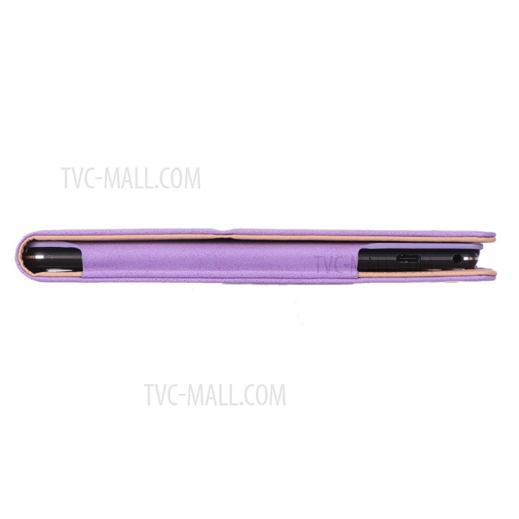 PU Leather Tablet Shell with Elastic Hand Strap for Lenovo Tab M10 TB-X605F - Purple-13