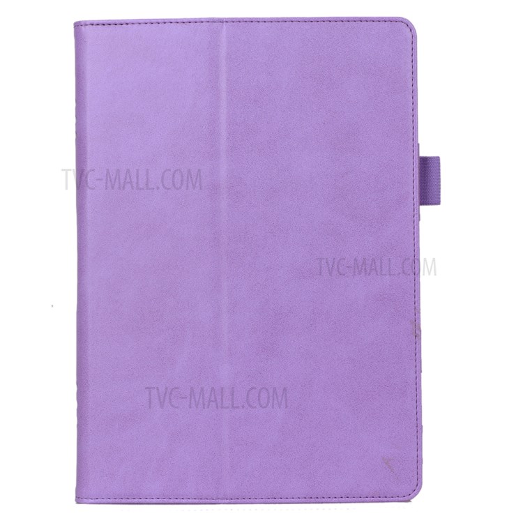 PU Leather Tablet Shell with Elastic Hand Strap for Lenovo Tab M10 TB-X605F - Purple-2