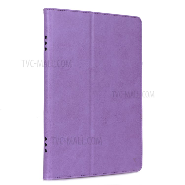 PU Leather Tablet Shell with Elastic Hand Strap for Lenovo Tab M10 TB-X605F - Purple-5