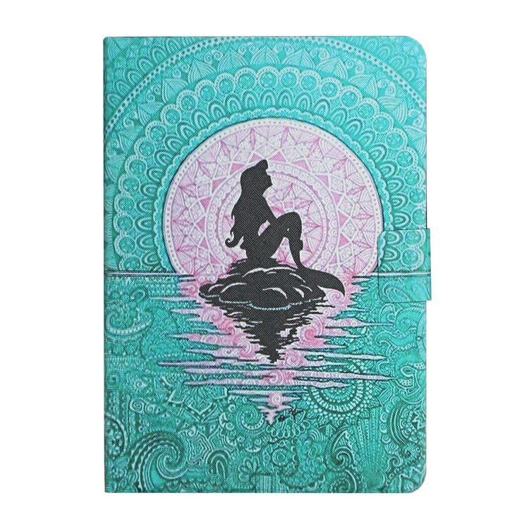 Pattern Printing Card Slots Stand Flip Leather Protective Case for Lenovo Tab M10 TB-X605F - Girl-2