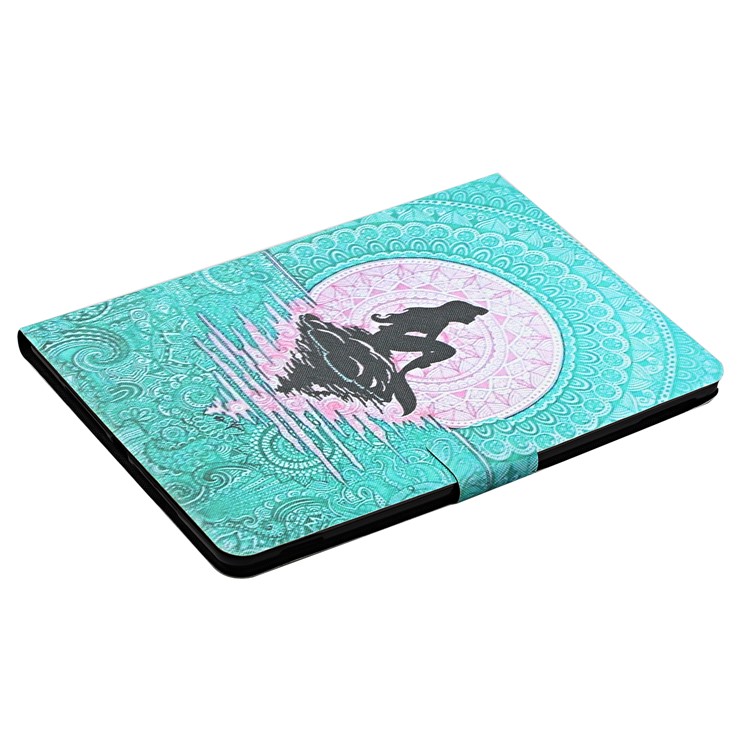 Pattern Printing Card Slots Stand Flip Leather Protective Case for Lenovo Tab M10 TB-X605F - Girl-4
