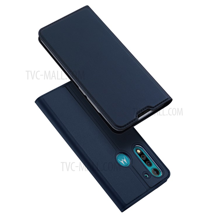 DUX DUCIS Skin Pro Series Leather Shell for Motorola Moto G8 Power Lite - Blue-1