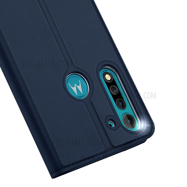 DUX DUCIS Skin Pro Series Leather Shell for Motorola Moto G8 Power Lite - Blue-3