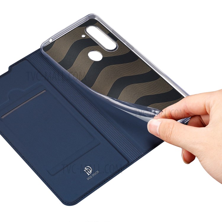 DUX DUCIS Skin Pro Series Leather Shell for Motorola Moto G8 Power Lite - Blue-8